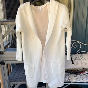 Amazon Women's Cream Hooded Cardigan